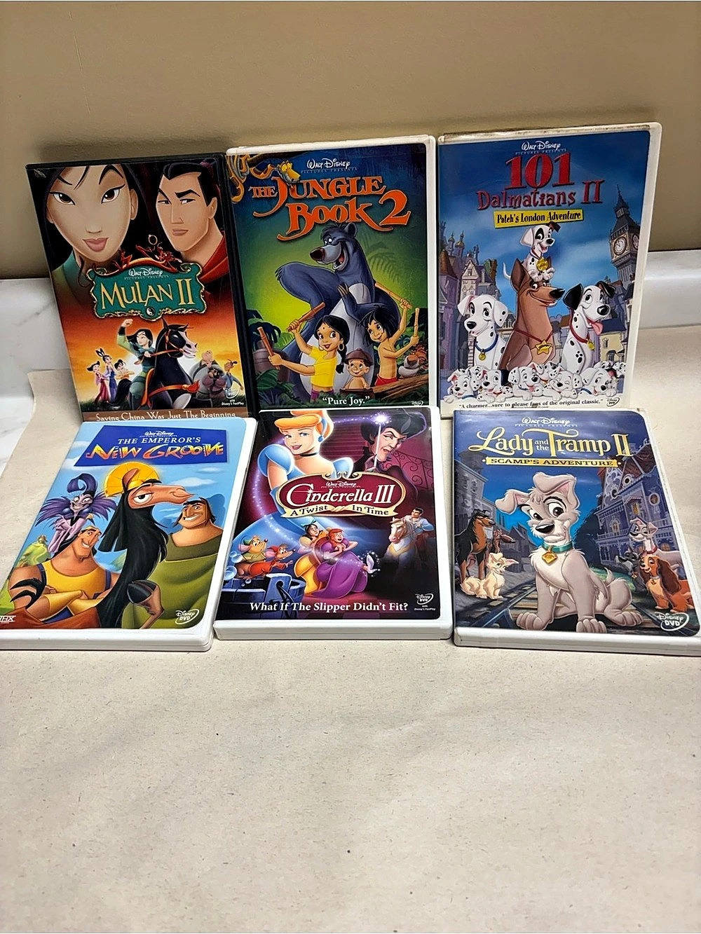 Disney animated VHS movie collection VHS Movie Collection 6 Tapes